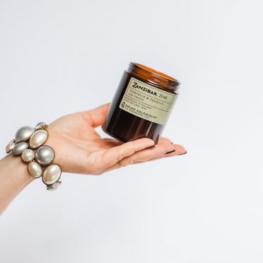 NATURALNA ŚWIECA SOJOWA - ZANZIBAR 21:48 cedarwood&patchouli I 180ml